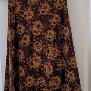 Lularoe Floral Maxi Skirt, Size XL